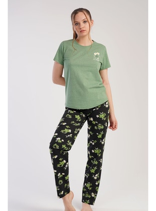 Green - Pyjama Set - Vienetta