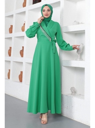 Green - Modest Dress - MISSVALLE