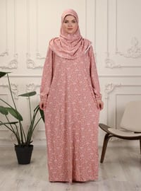 Salmon - Floral - Unlined - Prayer Clothes