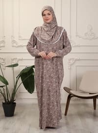 Mink - Floral - Unlined - Prayer Clothes