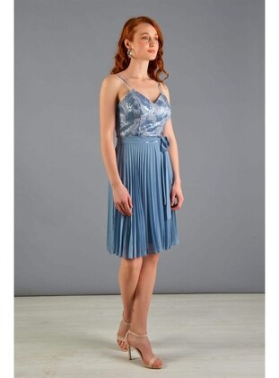 Fully Lined - 1000gr - Blue - Evening Dresses - Carmen