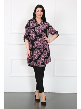 Lilac - Plus Size Tunic - By Alba Collection