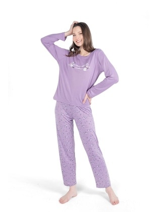 Purple - Pyjama Set - Mirano