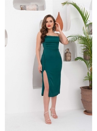 Fully Lined - 1000gr - Emerald - Evening Dresses - Miss Carmen