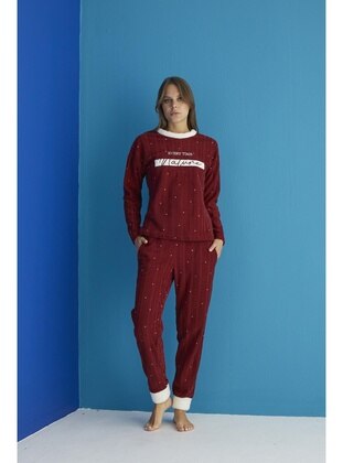 Seboteks Maroon Pyjama Set