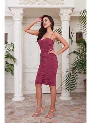 Fully Lined - 1000gr - Fuchsia - Evening Dresses - Simmore
