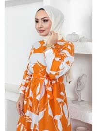 Orange - Modest Dress