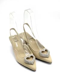 Beige - High Heel - - Evening Shoes