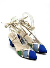 Blue - High Heel - - Evening Shoes
