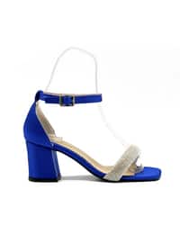 Saxe Blue - High Heel - - Evening Shoes