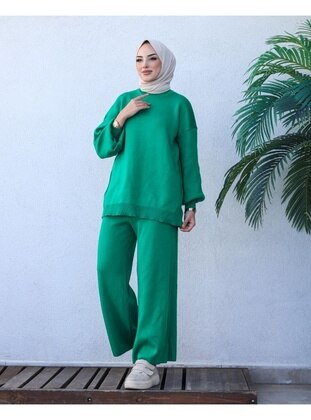Green - Suit - Moda Reyhan