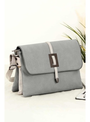 Grey - Shoulder Bags - Bipanya