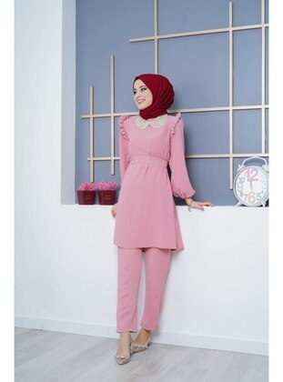 Powder Pink - Modest Dress - Moda Reyhan