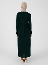 Emerald - Crew neck - Unlined - Modest Dress