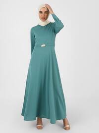 Green - Modest Dress