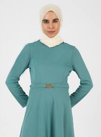 Green - Modest Dress