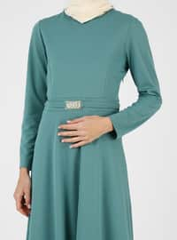 Green - Modest Dress