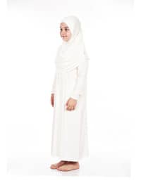 أبيض - 50مل - ملابس صلاة للبنات - online