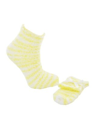 Flora Yellow Girls` Socks
