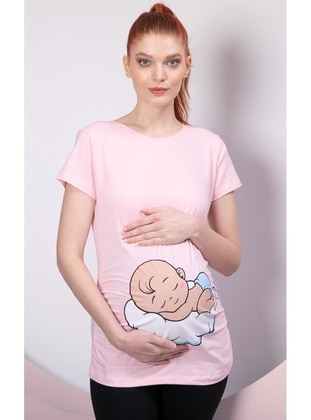 Pink - Maternity Tunic / T-Shirt - Gör & Sin