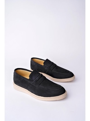 Black - Suede - Casual Shoes - Muggo