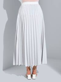 Light Gray - Unlined - Skirt