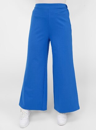 Saxe Blue - Pants - Armağan Butik