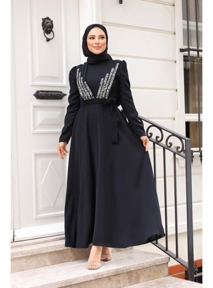Black - Modest Dress - Meqlife