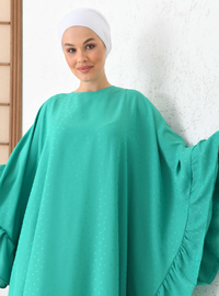 Puantiyeli Ferace - Yeşil