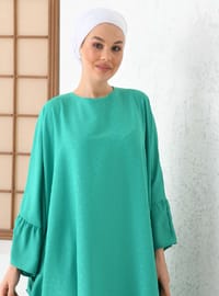 Puantiyeli Ferace - Yeşil