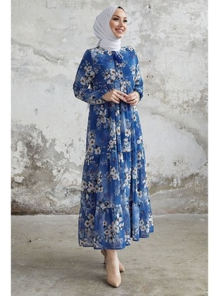 Saxe Blue - Modest Dress - InStyle