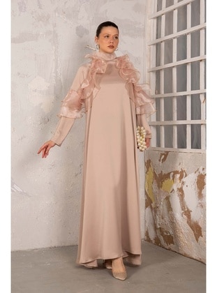 Stone Color - Modest Dress - Melike Tatar