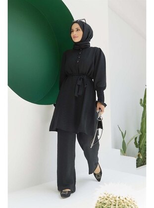 Hijab Gipeli Co-Ord Black