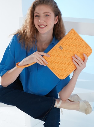 Orange - Clutch - Clutch Bags / Handbags - Pierre Cardin