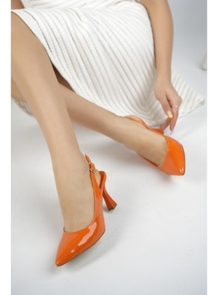 Orange - High Heel - Heels - Muggo