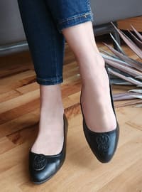 Casual - Black - Faux Leather - Casual Shoes