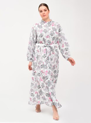 Fuchsia - Multi -  - Modest Dress - Savewell Woman
