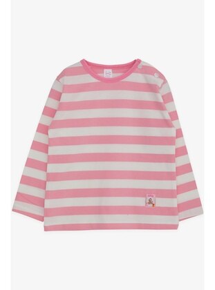 Breeze Baby Girl Long Sleeve T-Shirt Striped 9 Months-3 Years, Pink