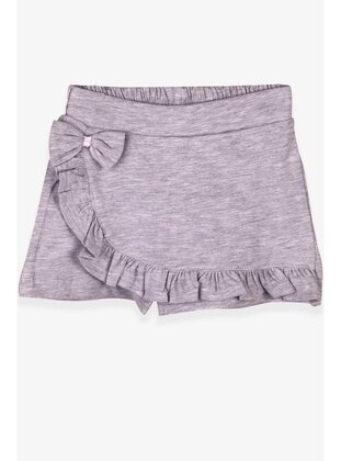 Breeze Girl's Skirt Shorts Ruffle Bows 1.5 5 Years, Gray