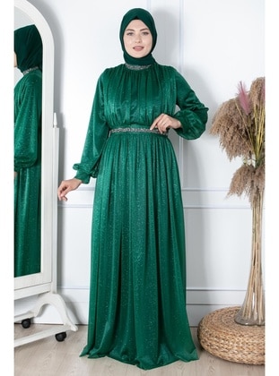 Emerald - Plus Size Evening Dress - MFA Moda