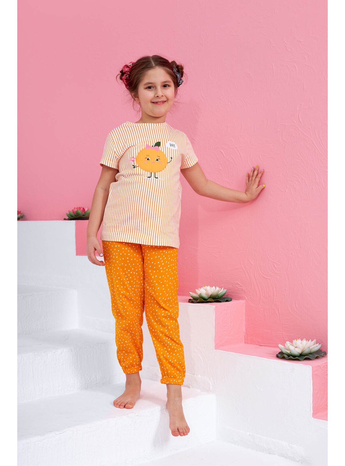 Orange - Girls` Pyjamas