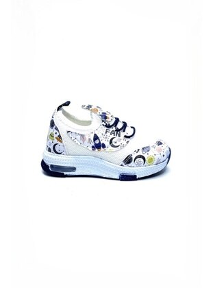 White - Blue - Casual - 150gr - Kids Casual Shoes - Liger