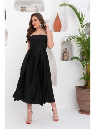 Black - Fully Lined - 1000gr - Evening Dresses - Miss Carmen