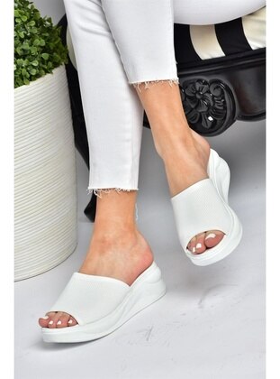 White - Sandal - Slippers - Fox Shoes