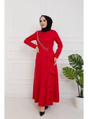 Red - Evening Dresses - Akra Moda