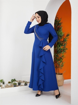 Saxe Blue - Evening Dresses - Akra Moda