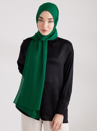 Light Green - Striped - Shawl - Miray