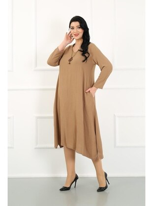 Mink - Plus Size Dress - By Alba Collection