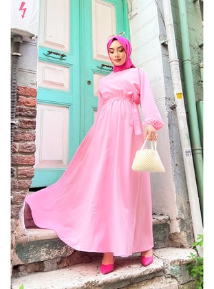 Powder Pink - Modest Dress - Liz Butik