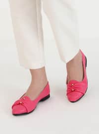 فوشيا - حذاء كاجوال - جلد اصطناعي - أطقم مكونة من أحذية وحقائب